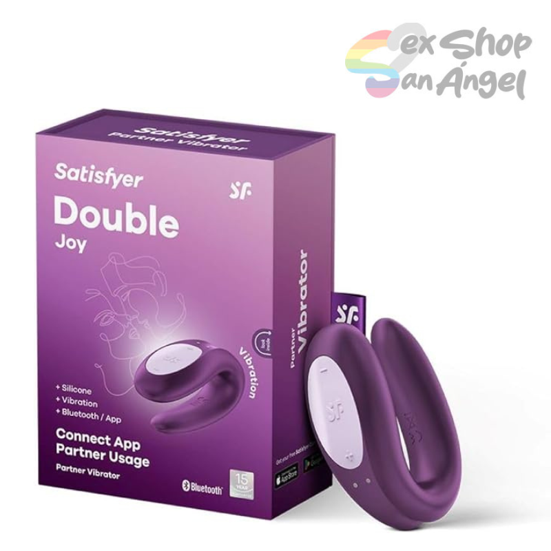 VIBRADOR SATISFYER DOUBLE JOY DE PAREJAS CON CONTROL DE APP.