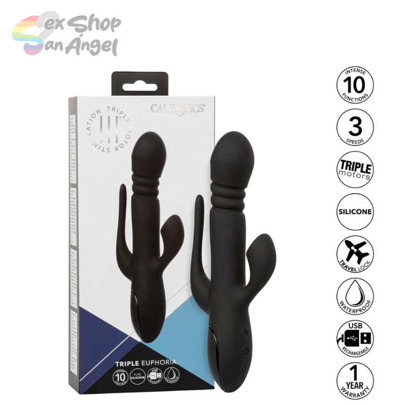 VIBRADOR TRIPLE EUPHORIA-MULTIORGASMICO.