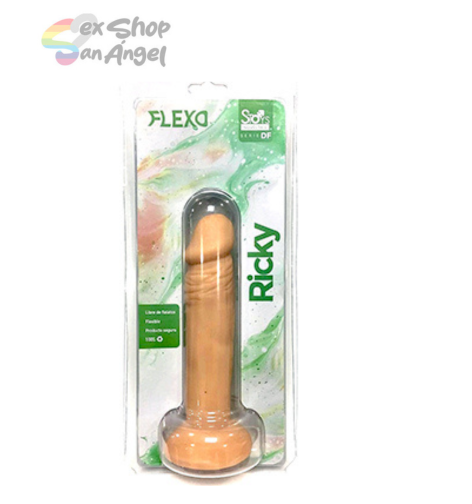 DILDO RICKY 6 PULGADAS- FLEXIBLE.