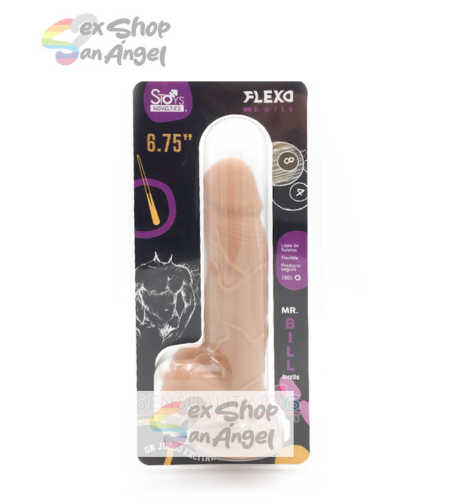 DILDO MR. BILL "6.75" PULGADAS- FLEXIBLE.