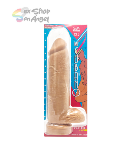 DILDO MI CUBANO XL 13.5 PULGADAS- FLEXIBLE.