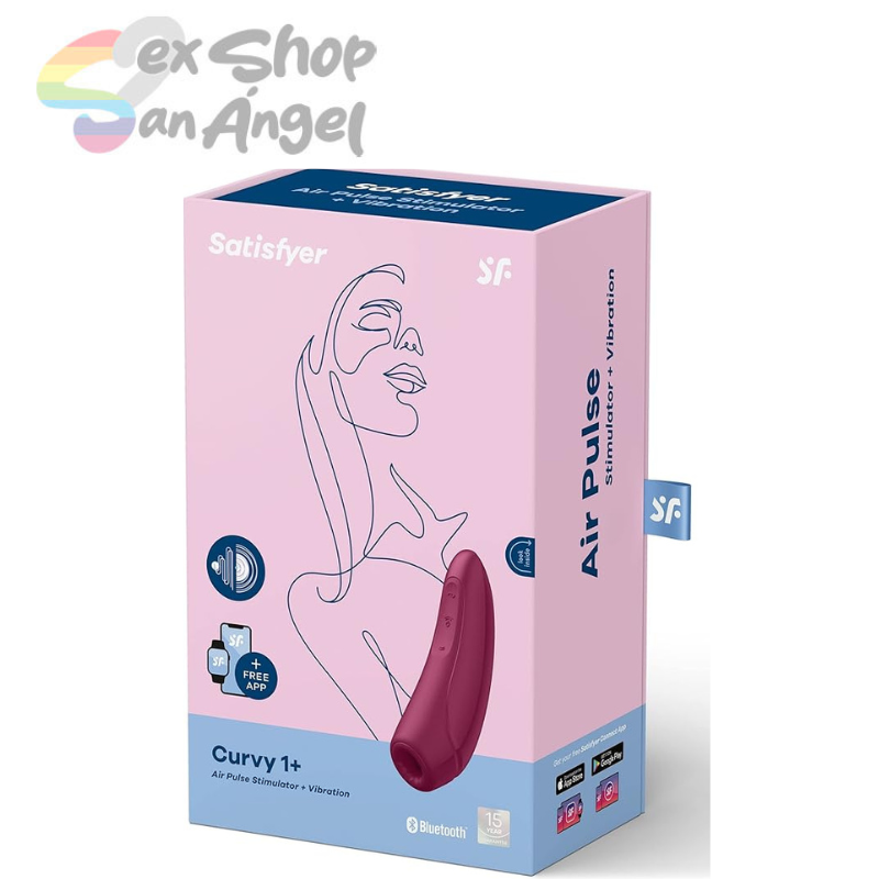 SATISFYER CURVY 1+ VIBRADOR ESTIMULANTE DE CLÍTORIS CON PULSACIONES DE AIRE CON CONTROL DE APP.