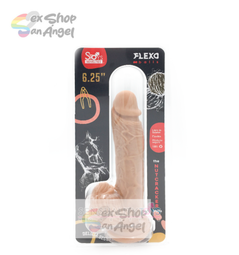 DILDO MR. NUTCRACKER "6.25" PULGADAS-FLEXIBLE.
