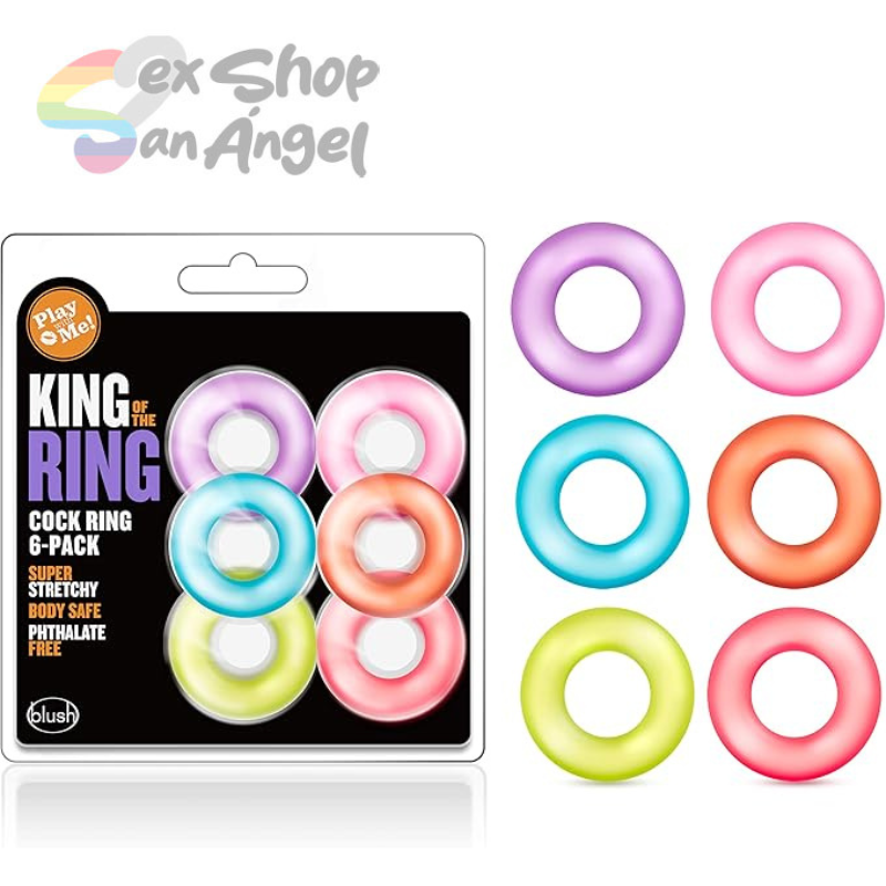 ANILLOS-6 PACK COCK RINGS.