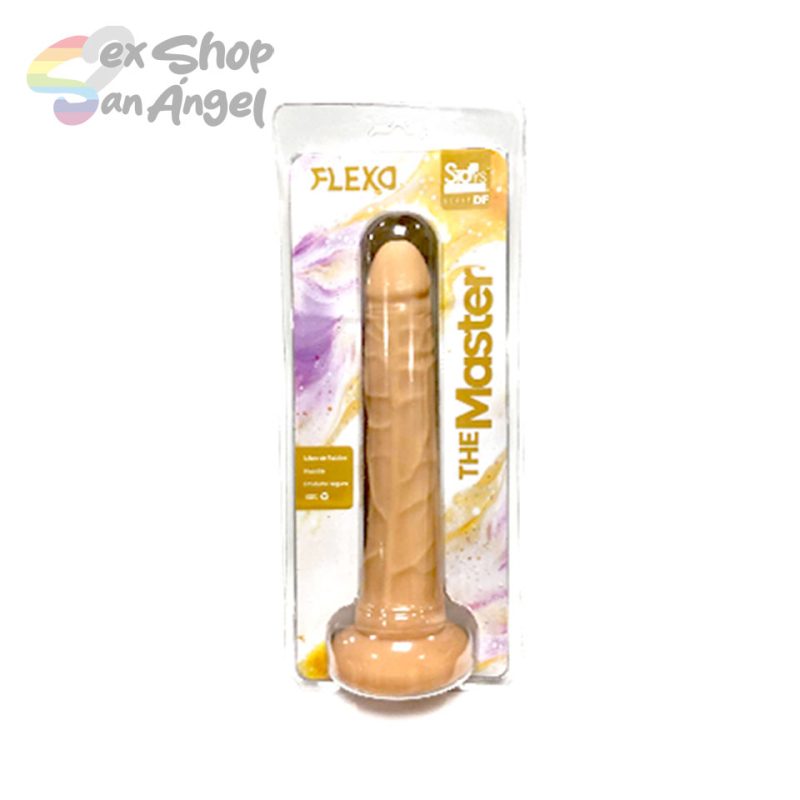 DILDO THE MASTER 8.25 PULGADAS- FLEXIBLE.