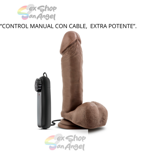 VIBRADOR X5 BLUSH NOVELTIES 8 PULGADAS-CAFE.