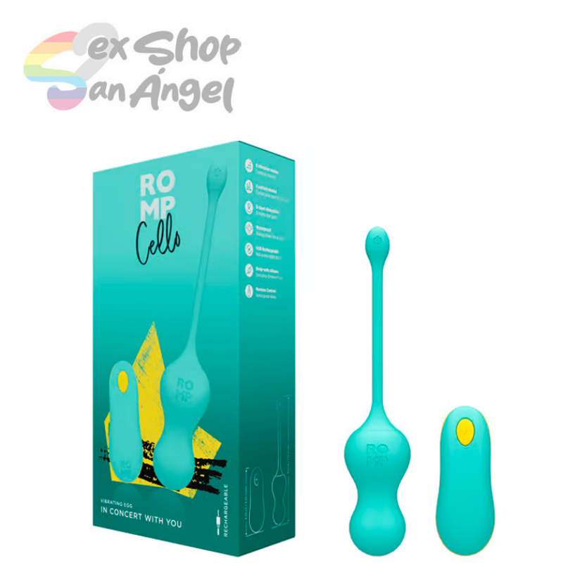 HUEVO VIBRADOR CELLO "ROMP" CON CONTROL REMOTO.