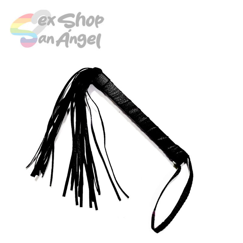 BONDAGE: LATIGO VINIPIEL NEGRO LIVIANO Y SUAVE.