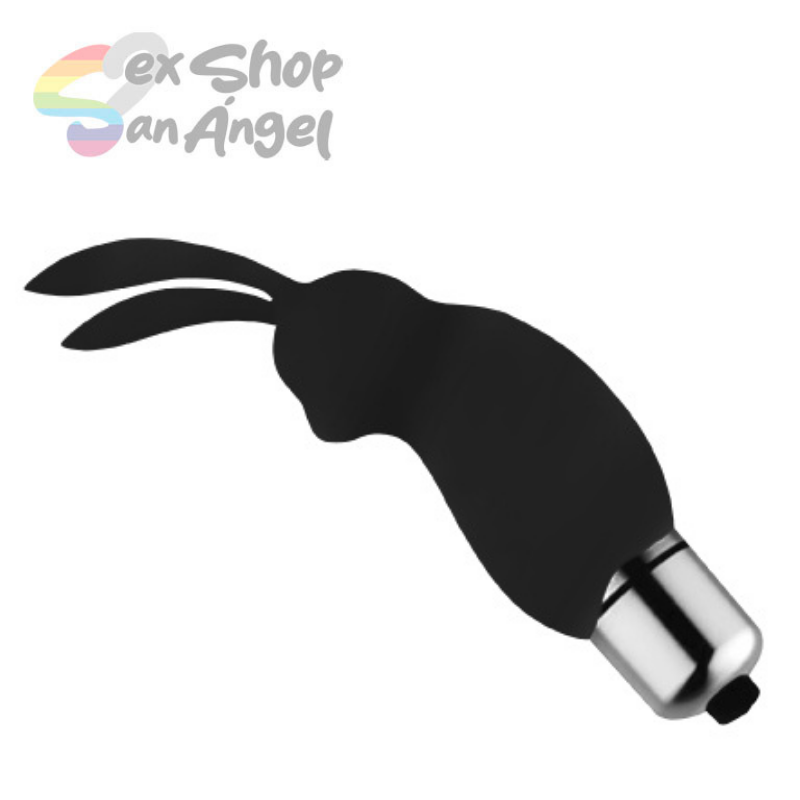 CONEJITO VIBRADOR CLITORIAL-NEGRO.