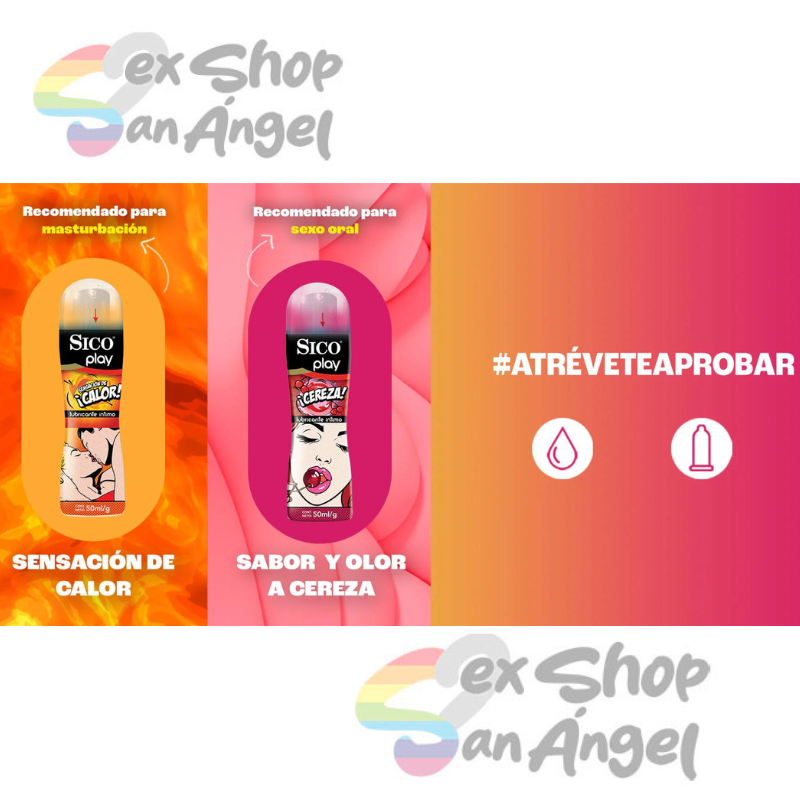 LUBRICANTE SICO PLAY-SENSACIÓN DE CALOR.