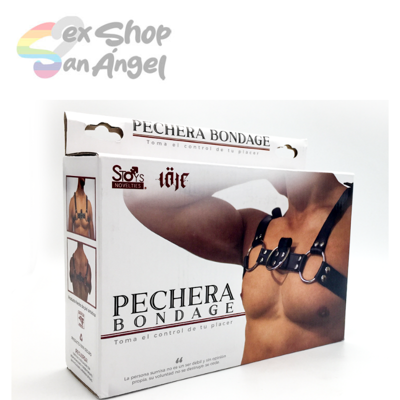 ELEGANTE PECHERA BDSM NEGRA.