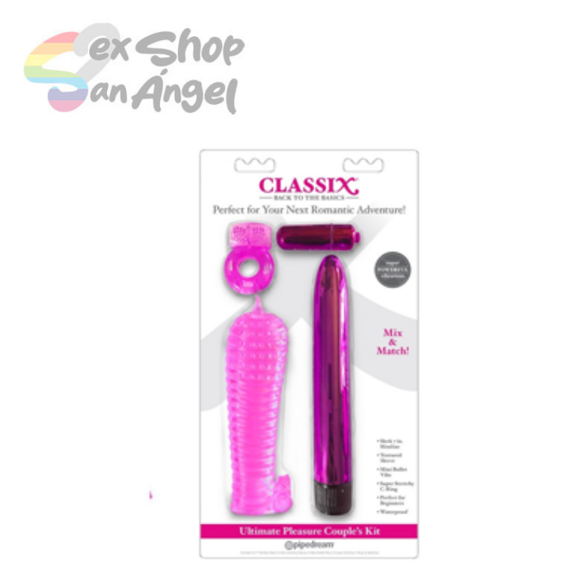 KIT DE PAREJA CLASSIX 4 EN 1 MIX ROSADO.