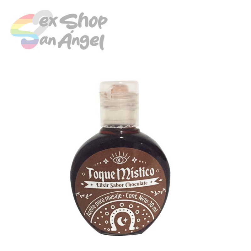 TOQUE MÍSTICO- ACEITE PARA MASAJE SABOR CHOCOLATE.