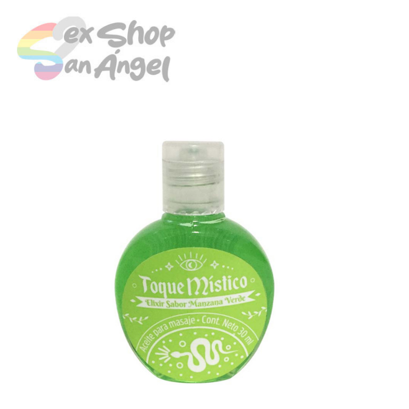 TOQUE MÍSTICO- ACEITE PARA MASAJE SABOR MANZANA.