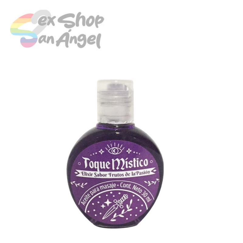 TOQUE MÍSTICO- ACEITE PARA MASAJE SABOR FRUTOS DE LA PASIÓN.