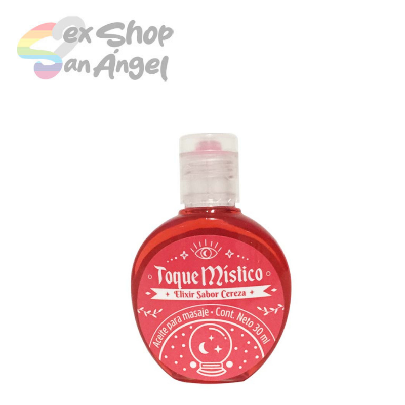 TOQUE MÍSTICO- ACEITE PARA MASAJE SABOR CEREZA.