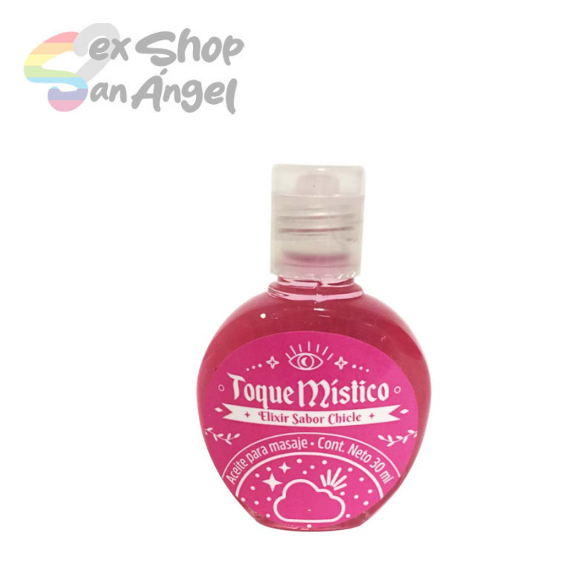 TOQUE MÍSTICO- ACEITE PARA MASAJE SABOR CHICLE.