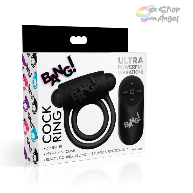 ANILLO BANG!-COCK RING BLACK.