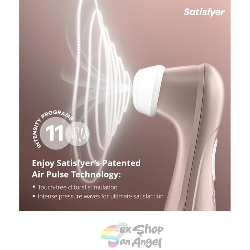 SATISFYER PRO 2 SUCCIONADOR- GENERACIÓN 2 ORO ROSA.