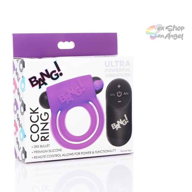 ANILLO BANG!-COCK RING PURPLE.
