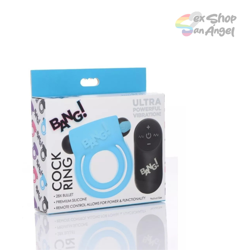 ANILLO BANG!-COCK RING BLUE.