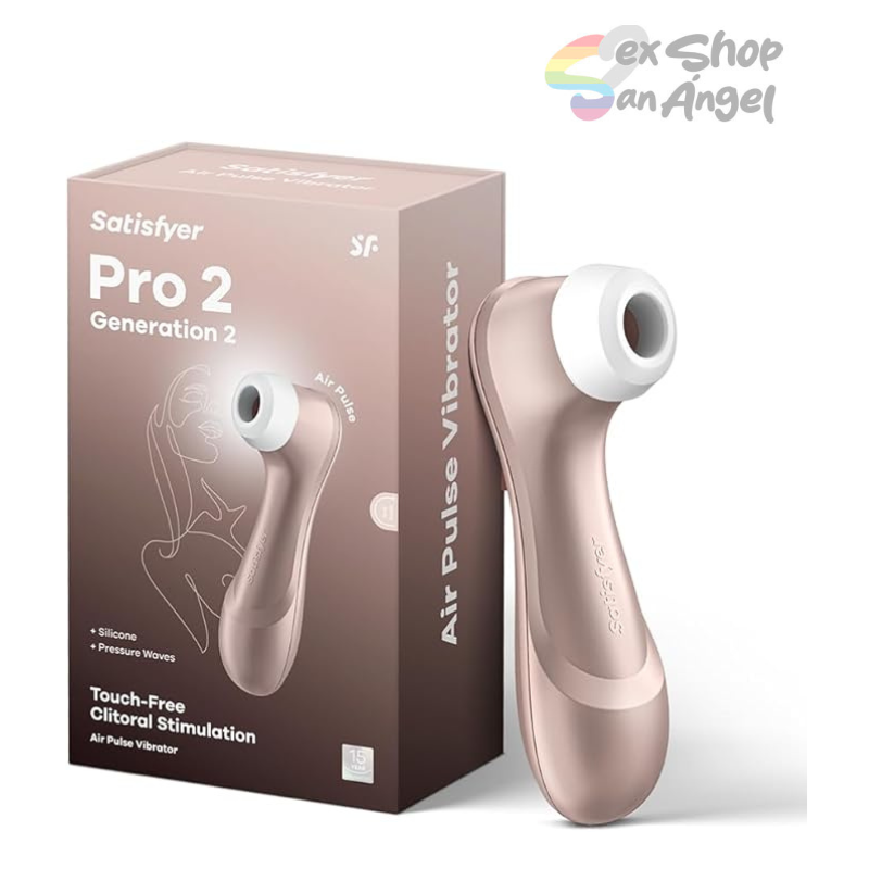 SATISFYER PRO 2 SUCCIONADOR- GENERACIÓN 2 ORO ROSA.