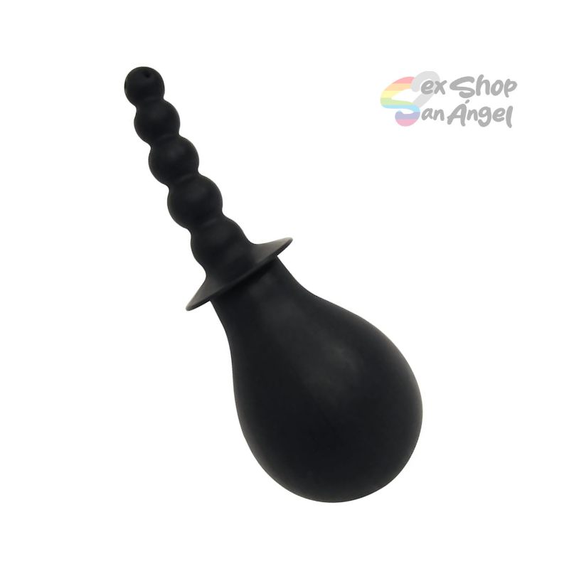 ENEMA TAIL CLEANER RIPPLED DOUCHE-SILICONA PURA.
