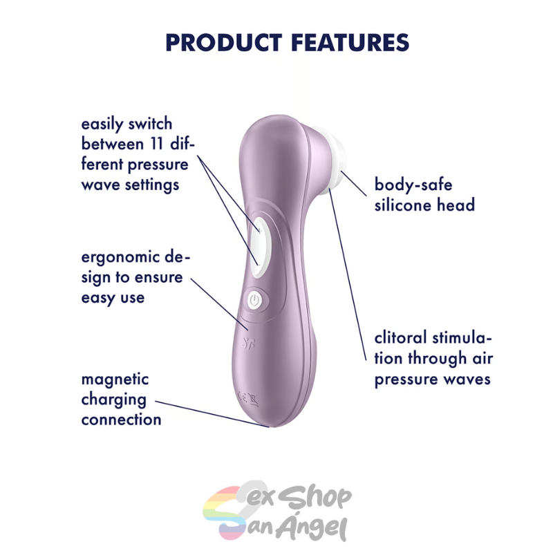 SATISFYER PRO 2 SUCCIONADOR- GENERACIÓN 2 VIOLETA.
